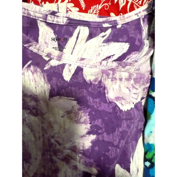 Lot Of 5 Womens Small Short Sleeve Hannah Style & Co Karen Scott Croft Barrow - Picture 3 of 6